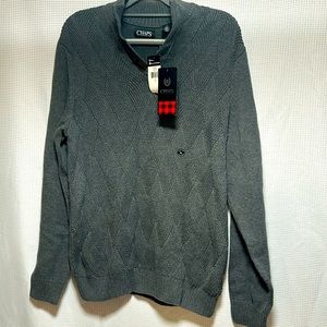NWT Chaps Ralph Lauren Men’s Large Sweater Gray